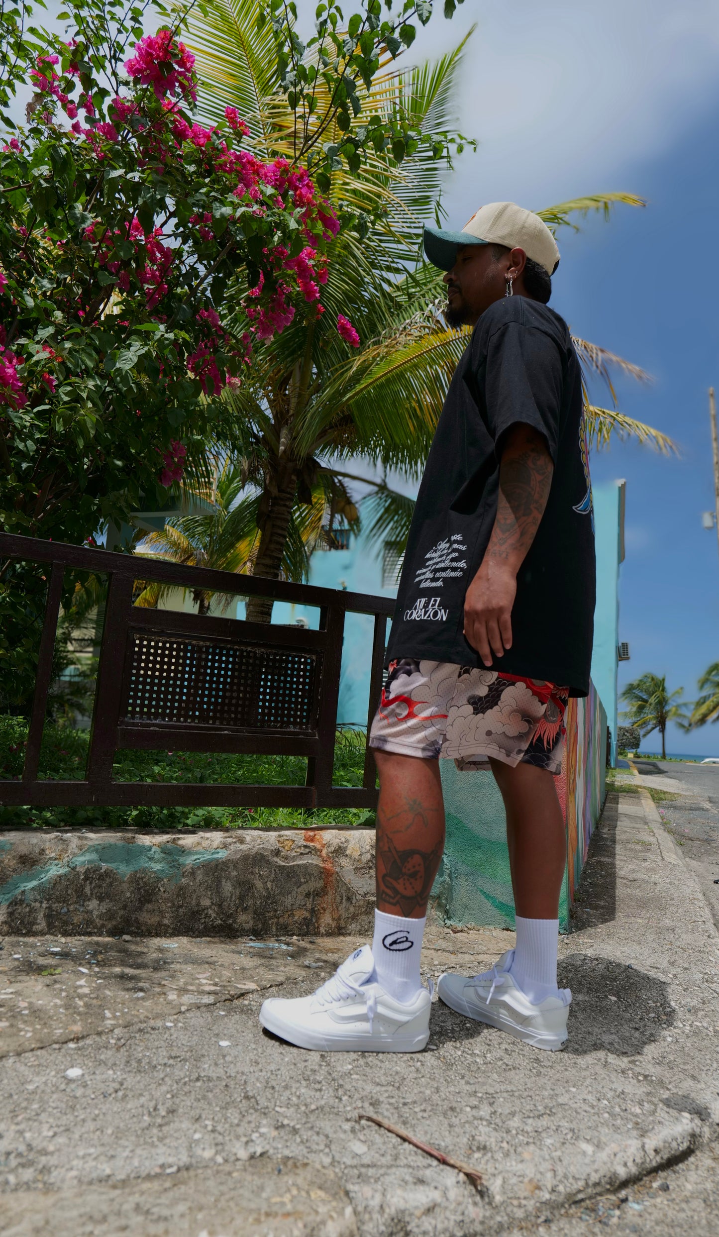 “BLVK” Basket Shorts