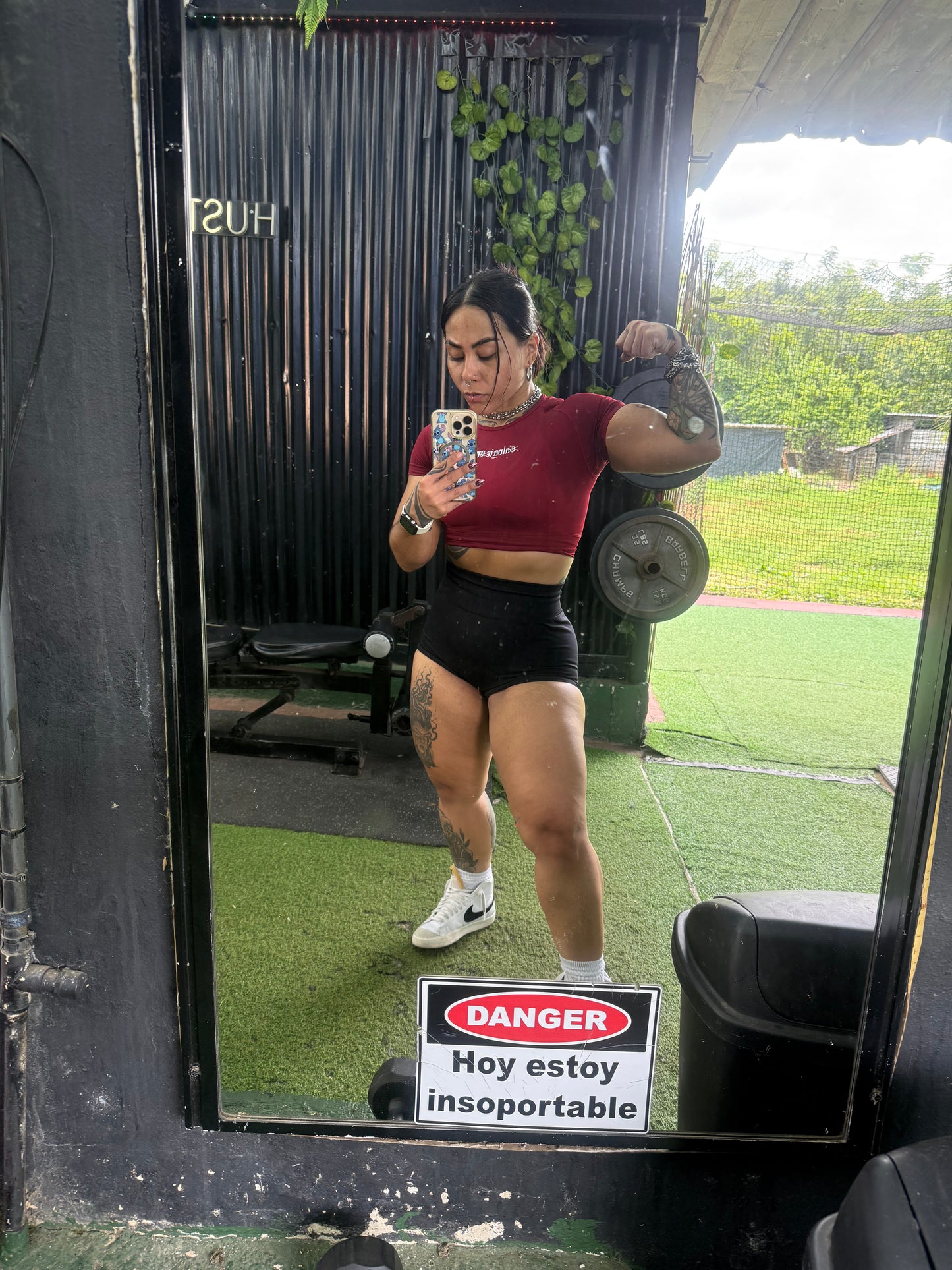 “AMANDA”- Crop Compression Tee