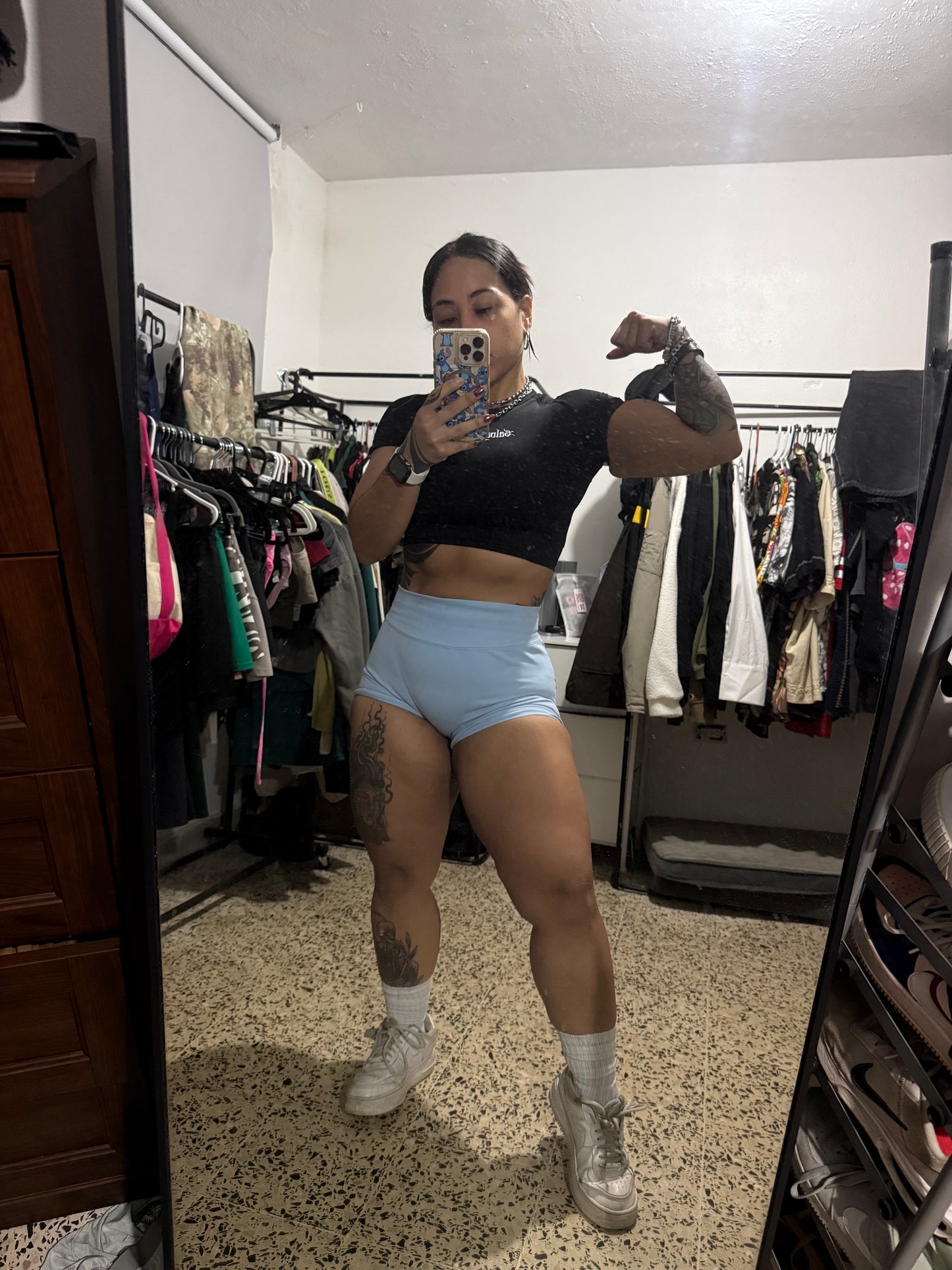 “AMANDA”- Crop Compression Tee